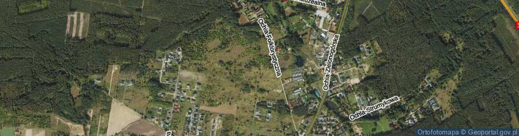 Zdjęcie satelitarne Ochla-Truskawkowa ul.